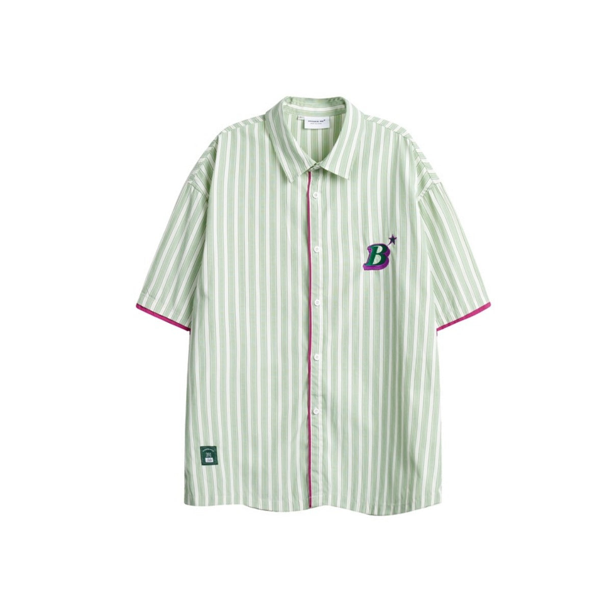 Unisex Shirt Vintage Stripe Loose and Lazy Style