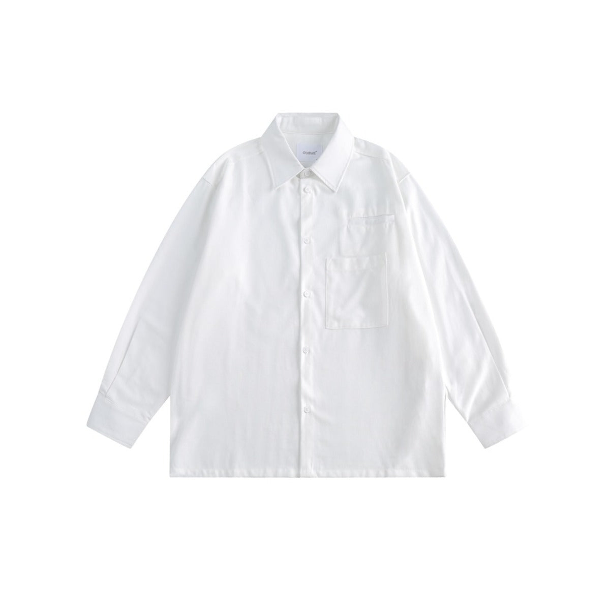 Unisex Shirt Vintage Oxford Loose Casual Long Sleeves Shirt