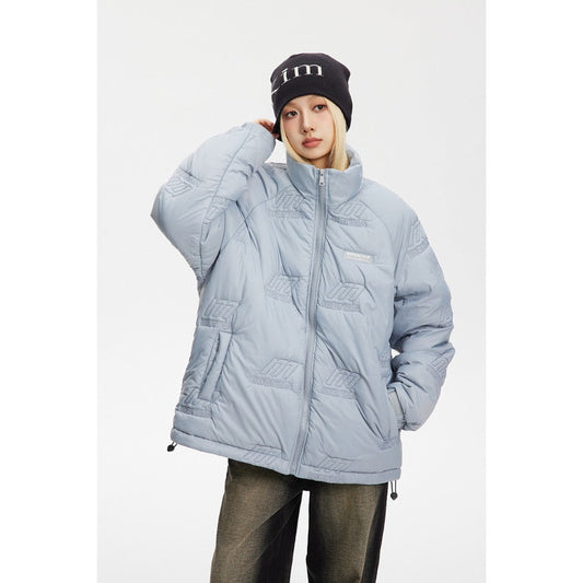 Unisex Coat Thickened Winter Stand-up Collar Cotton-Padded Coat Couple