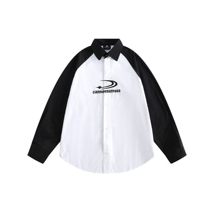 Unisex Shirt Loose Long Sleeve Shirt