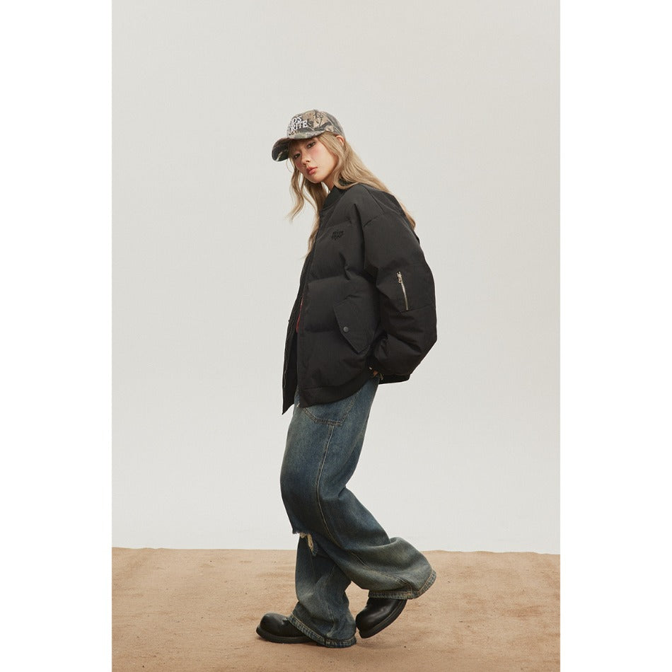 Unisex Coat Winter Thickened Couple Loose Baseball Uniform