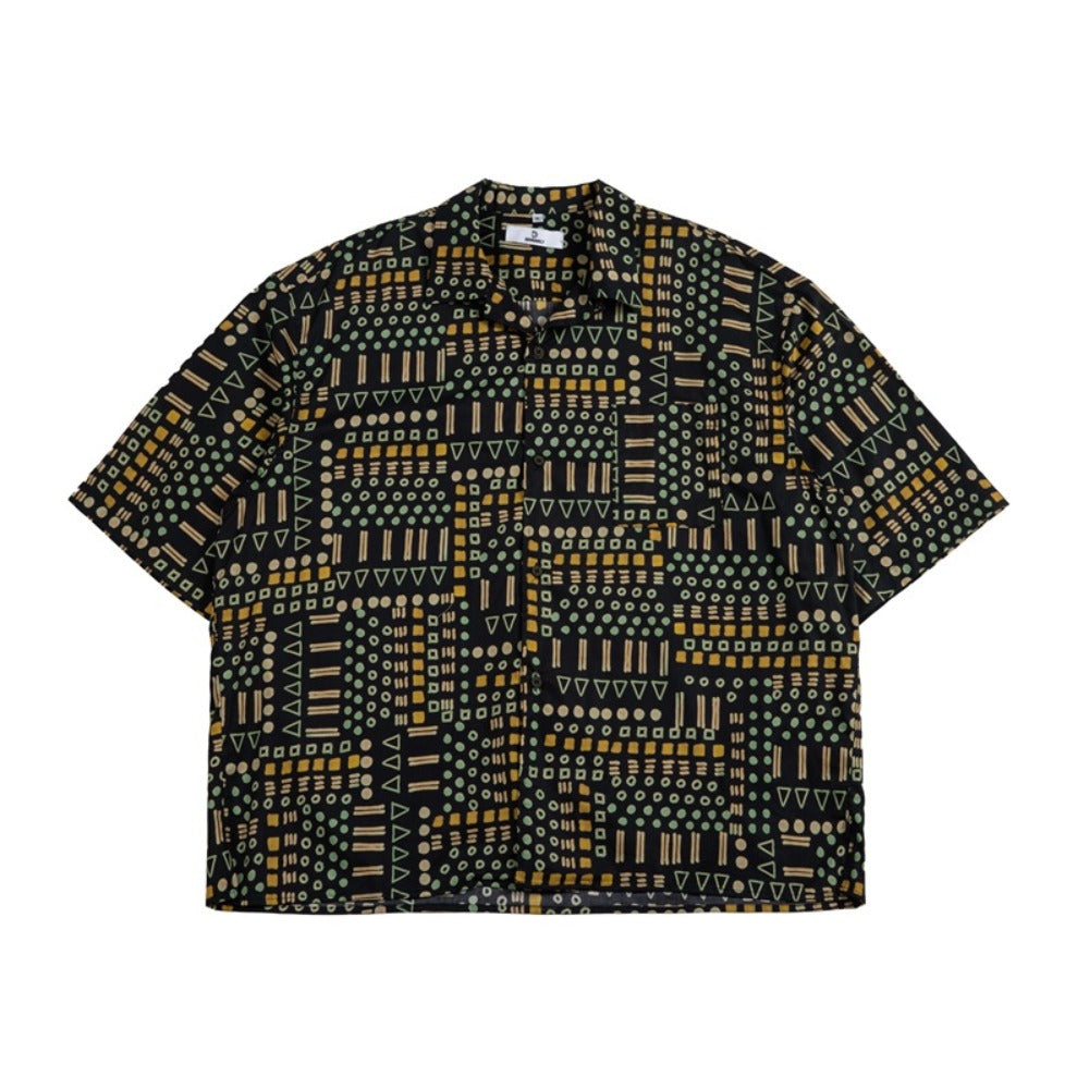 Unisex Shirt Hawaiian Loose Summer Thin