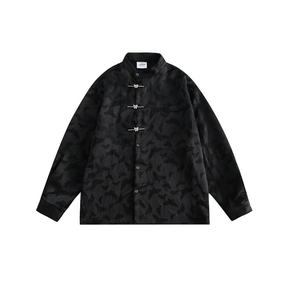Unisex Shirt Loose Long Sleeve Shirt Chinese Style Coat