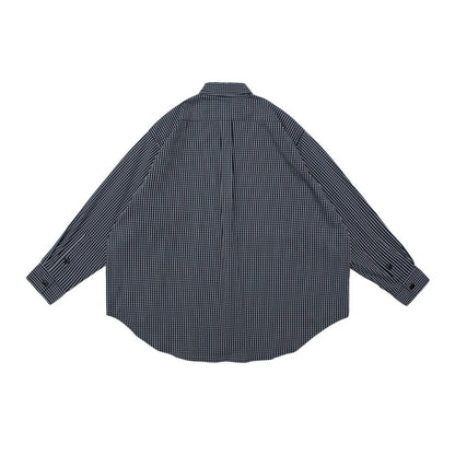 Unisex Shirt Cityboy Retro Small Plaid Loose Casual