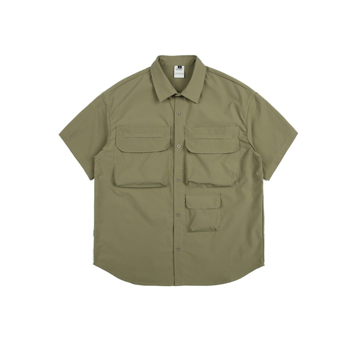Unisex Shirt Retro Large Pocket Loose Casual