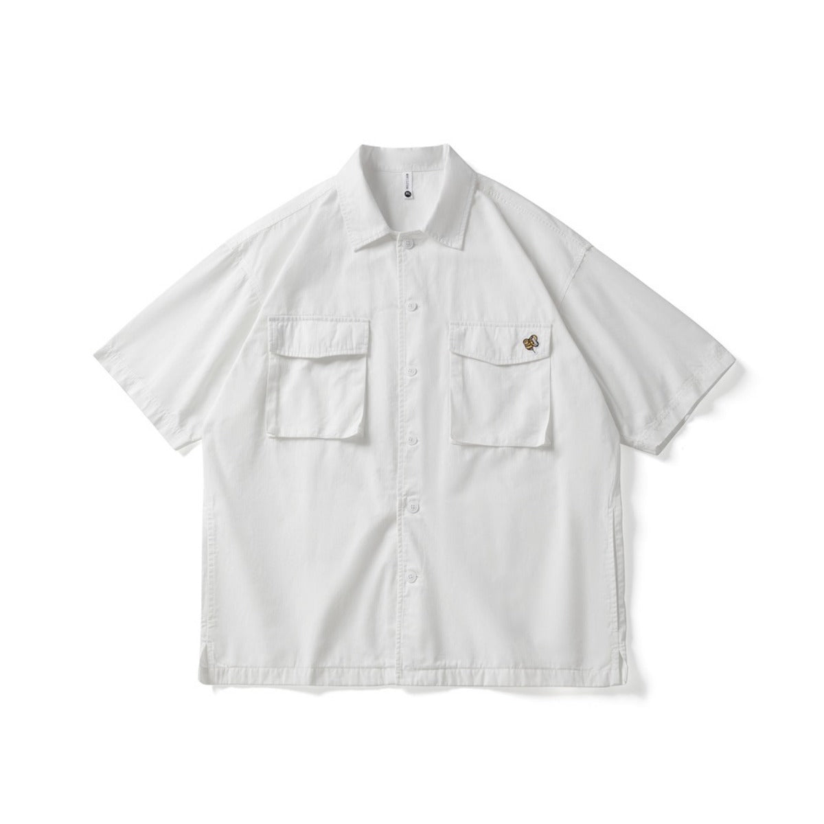 Unisex Shirt Retro Large Pocket Loose Little Bee
