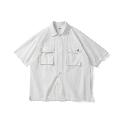 Unisex Shirt Retro Large Pocket Loose Little Bee