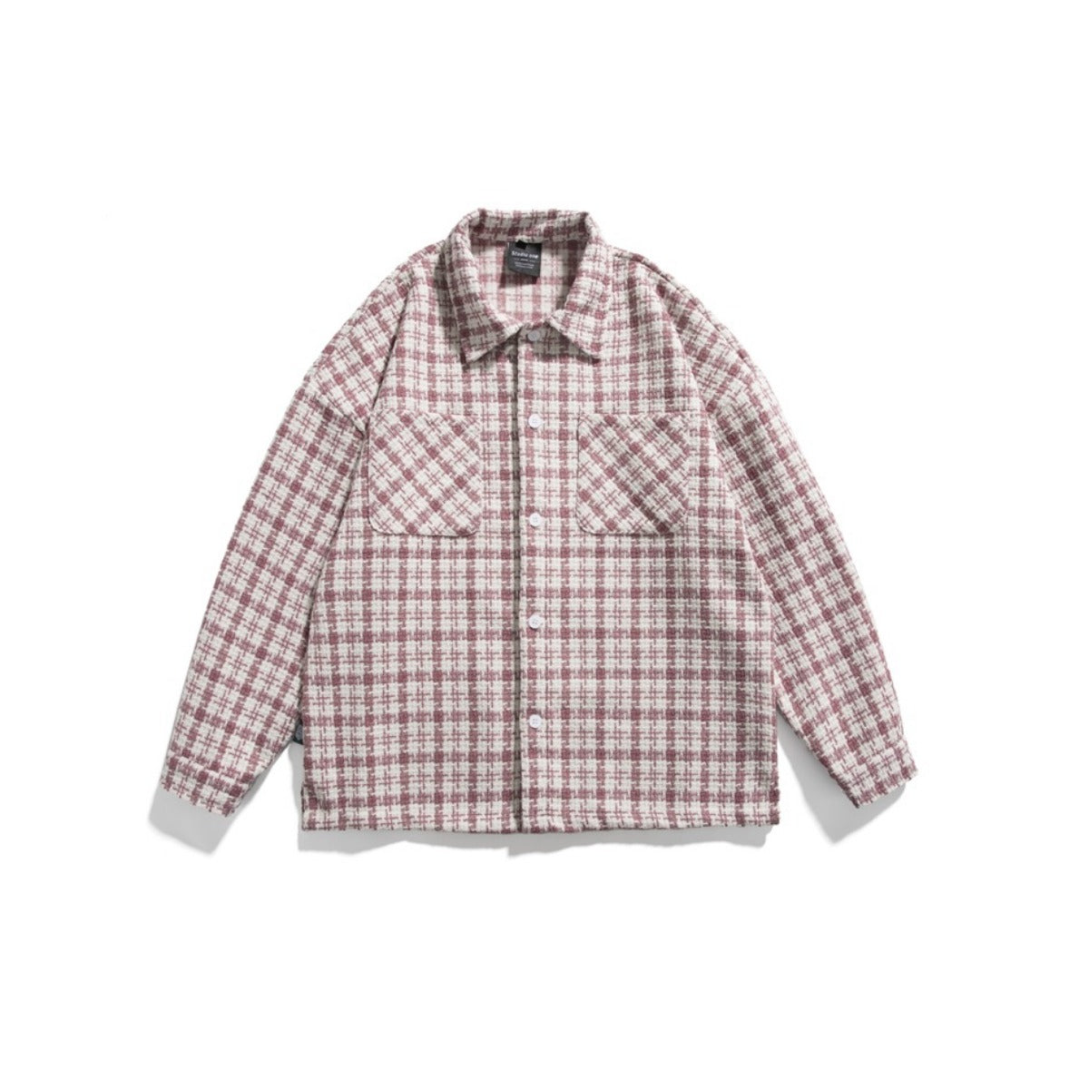 Unisex Shirt Vintage Plaid Loose