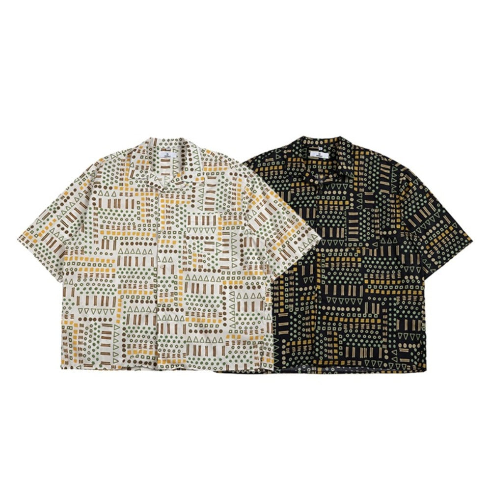 Unisex Shirt Hawaiian Loose Summer Thin