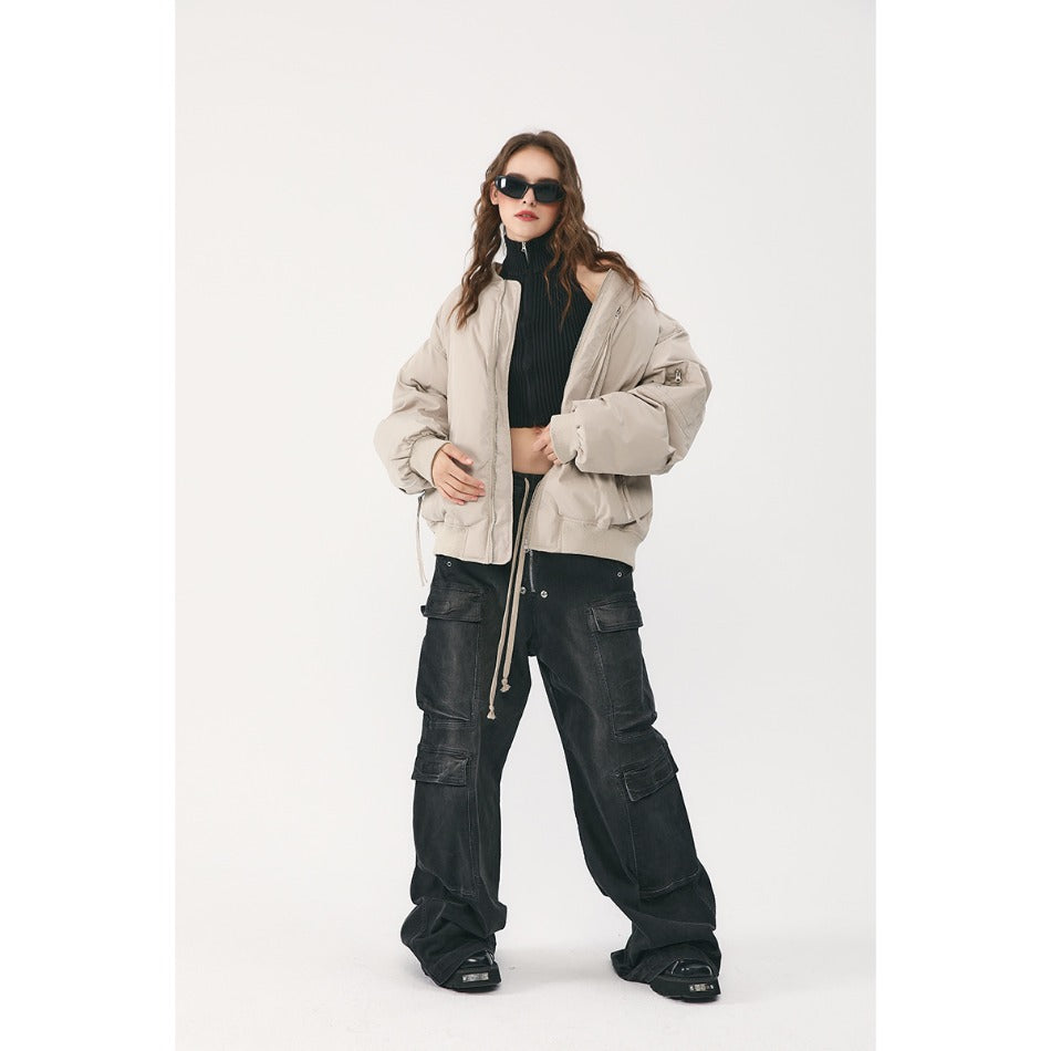 Unisex Coat Jacket Winter Cotton-Padded Coat