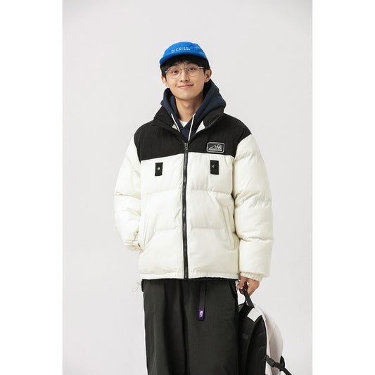 Unisex Coat Corduroy Stitching Thickening Cotton-Padded Coat