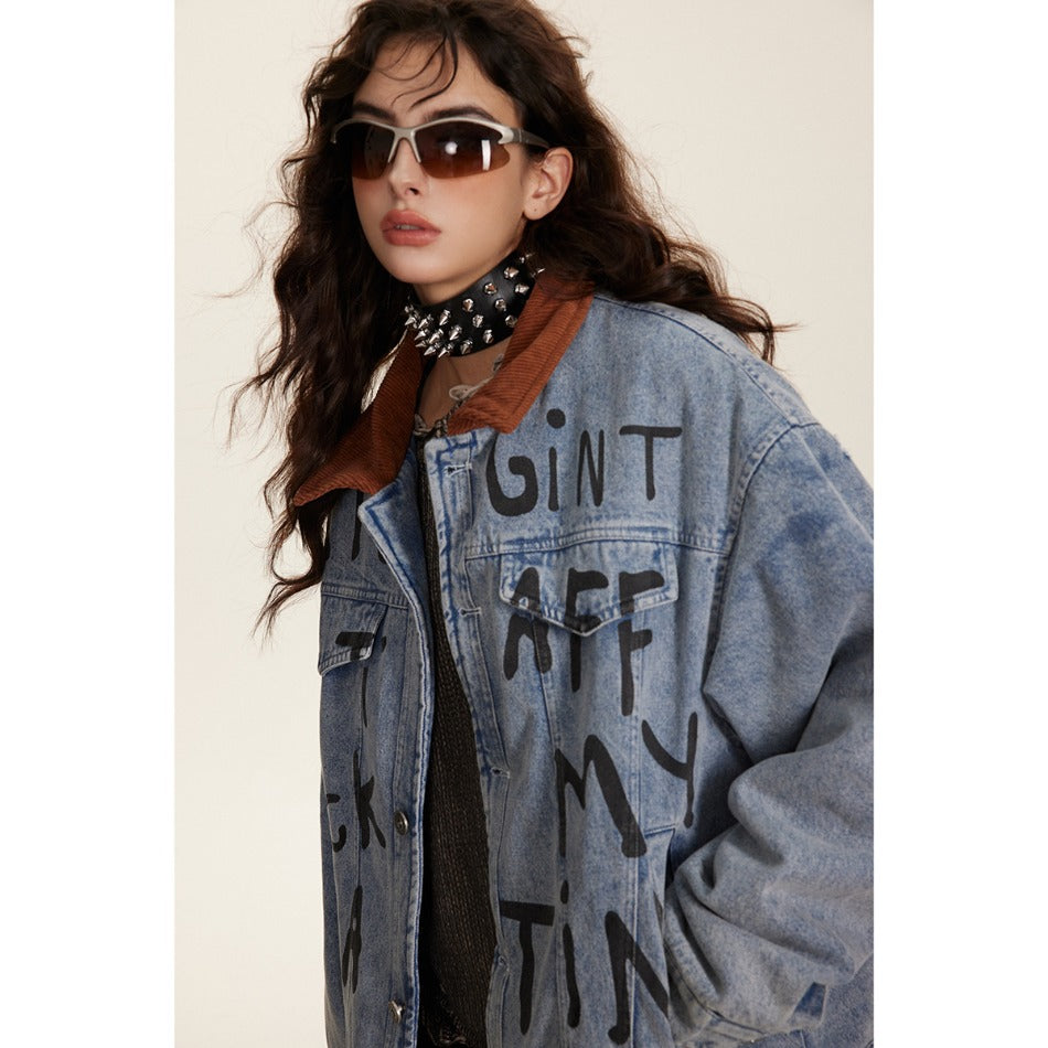Unisex Coat Do the Old Cowboy Coat Couple Loose Thick