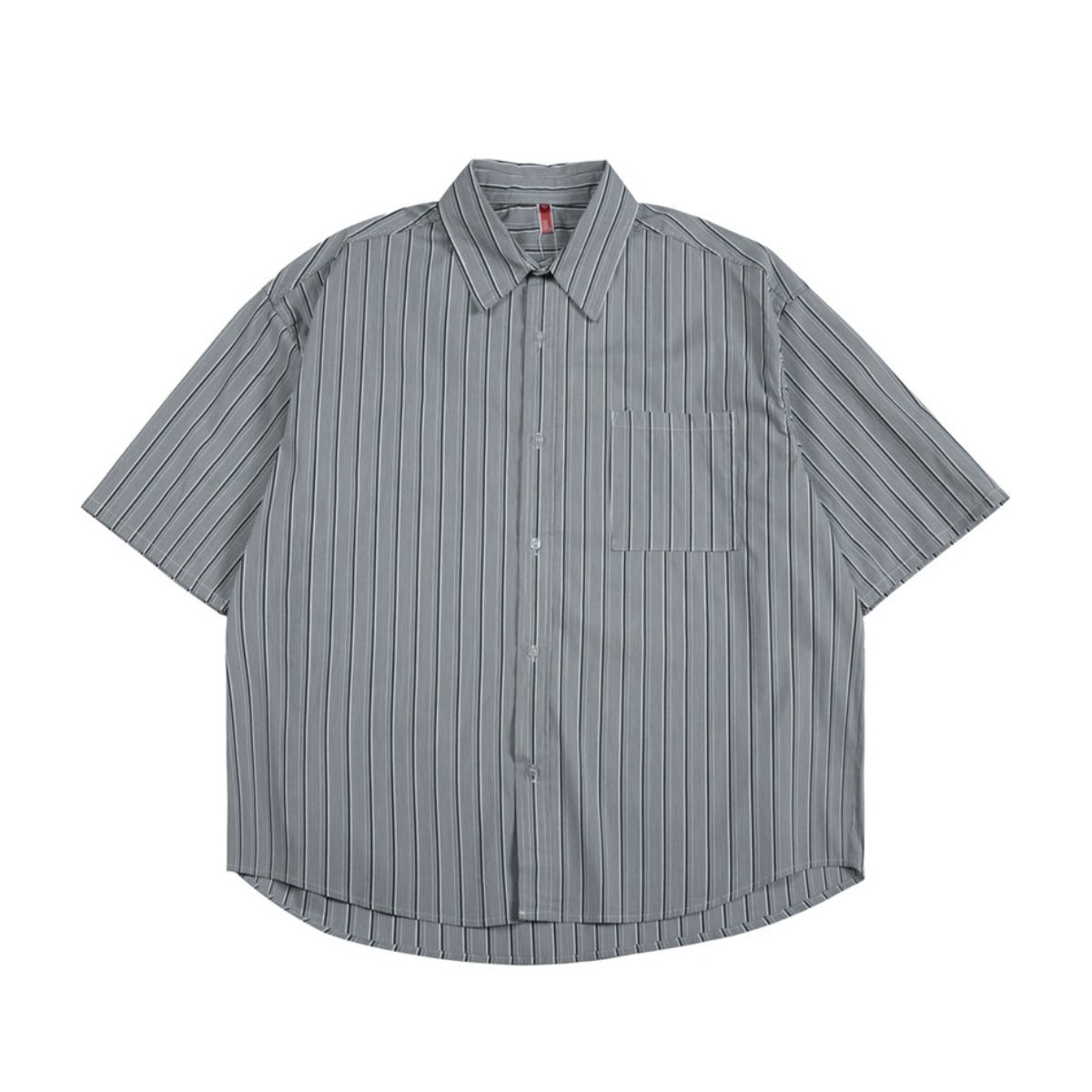 Unisex Shirt Vintage Stripe Loose Lapels Leisure