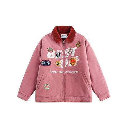 Unisex Coat Vintage Coat Loose Cotton Coat