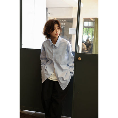 Unisex Shirt Cityboy Striped Shirt