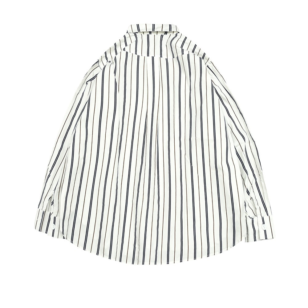 Unisex Shirt Vintage Cityboy Casual Loose Stripes