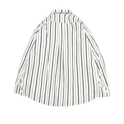 Unisex Shirt Vintage Cityboy Casual Loose Stripes