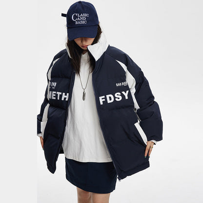 Unisex Coat Winter Warm Cotton-Padded Coat Thick Loose