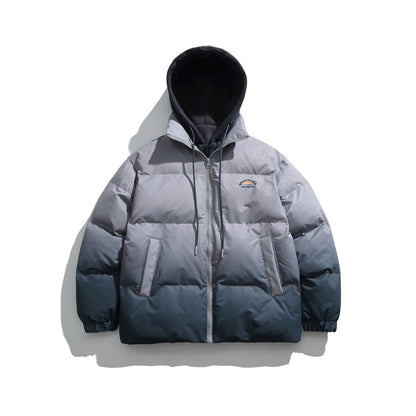 Unisex Coat Thermal Cotton-Padded Clothes Fake Two-Piece Thickened