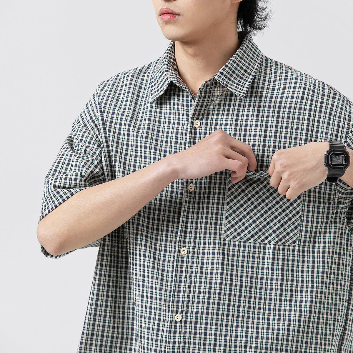 Unisex Shirt Retro Loose Casual
