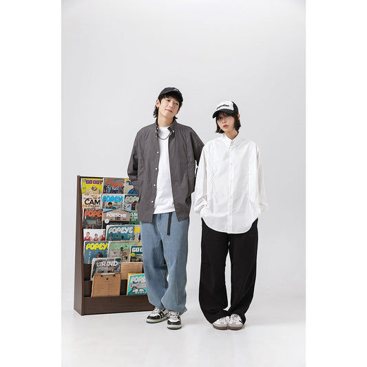 Unisex Shirt Loose Long Sleeve Shirt