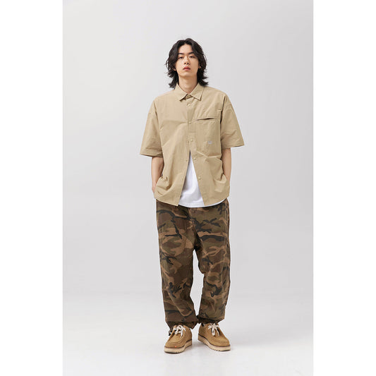 Unisex Shirt Vintage Coat Loose