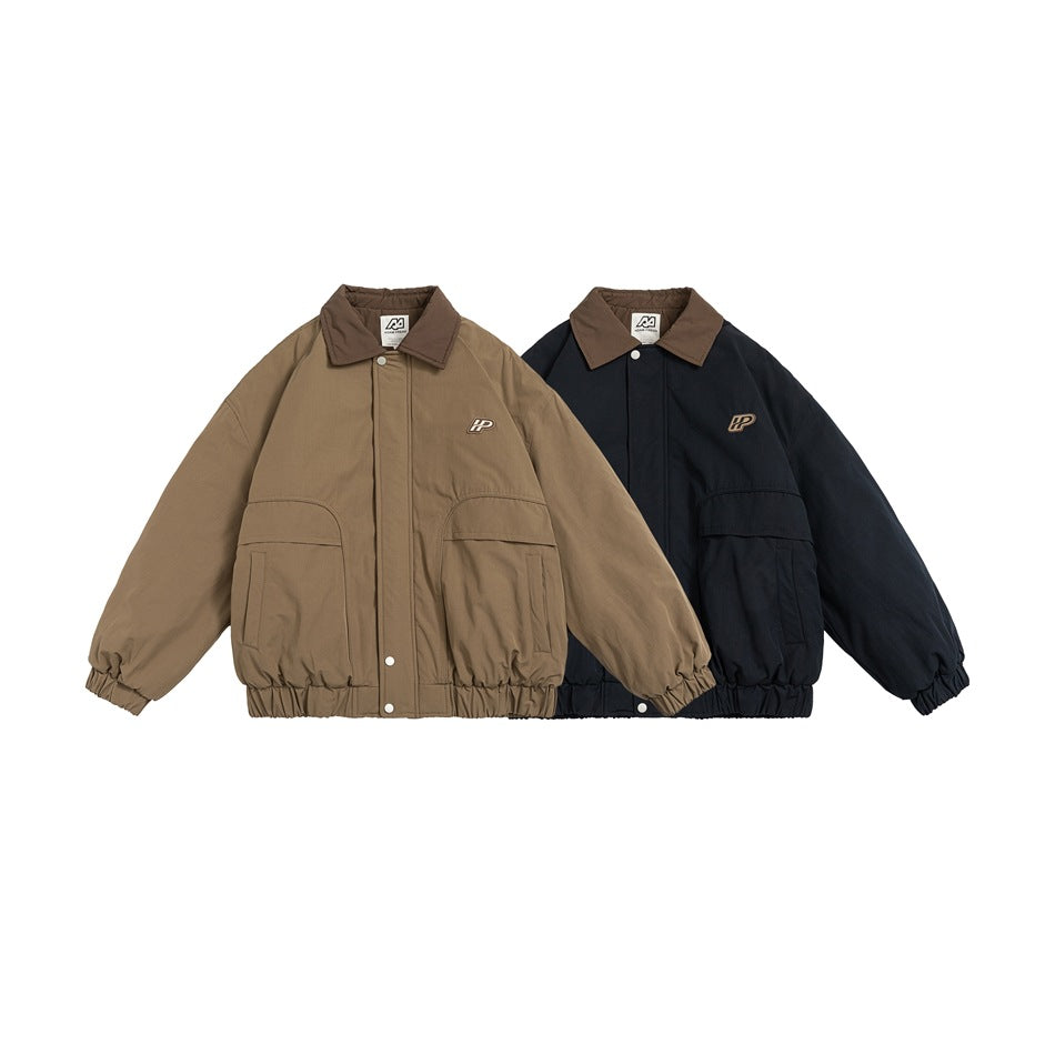 Unisex Coat Retro Lapels Loose Winter