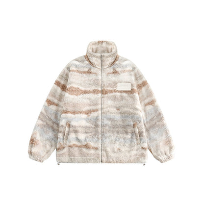 Unisex Coat Plush Coat Cute Girls' Cotton-Padded Coat Lamb Wool