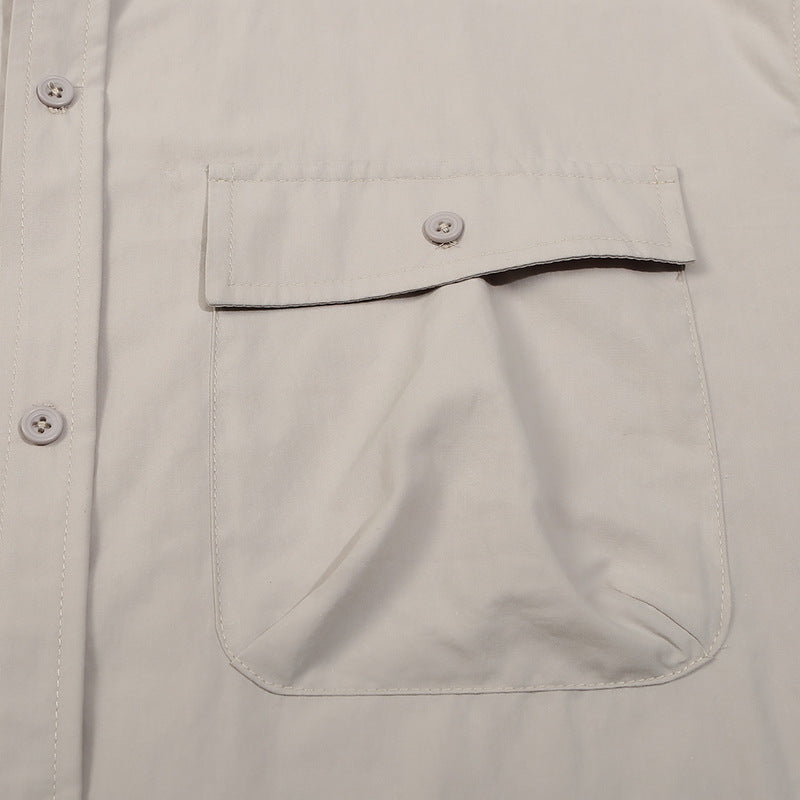 Unisex Shirt Vintage Cotton Loose Casual