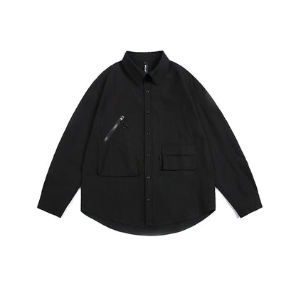 Unisex Shirt Vintage Baggy Coat