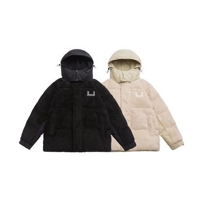 Unisex Coat Winter Student Loose Thick Couple Lamb Wool