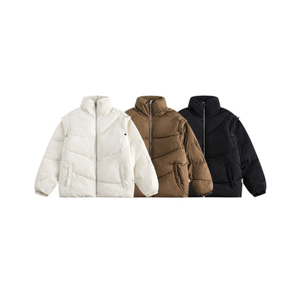 Unisex Coat Winter Thick Cotton Clothing Stand Collar