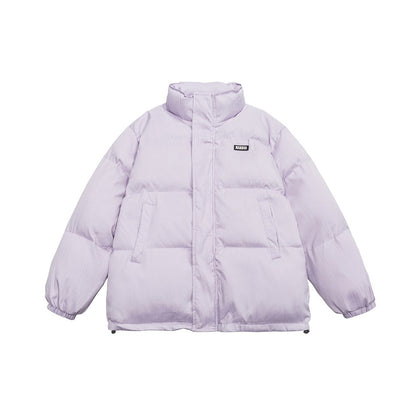 Unisex Coat Cold Protection in Winter Thickening Stand Collar