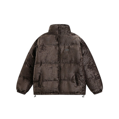 Unisex Coat Winter Coat Warm and Loose Stand Collar