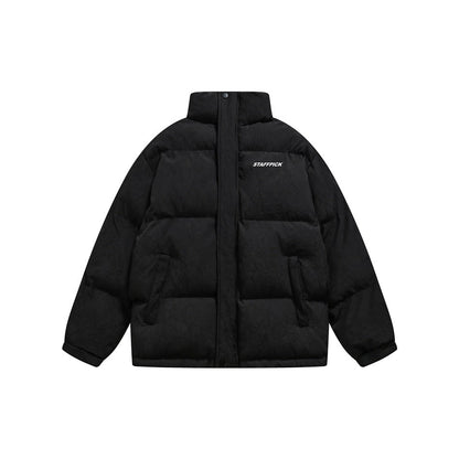 Unisex Coat Thickened Coat Couple Warm Cotton-Padded Coat
