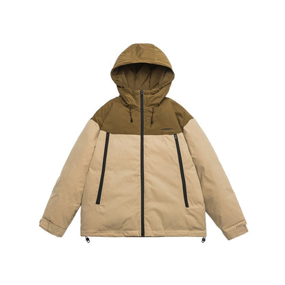 Unisex Coat Color Matching Couple's Cotton-Padded Coat Thickened Winter
