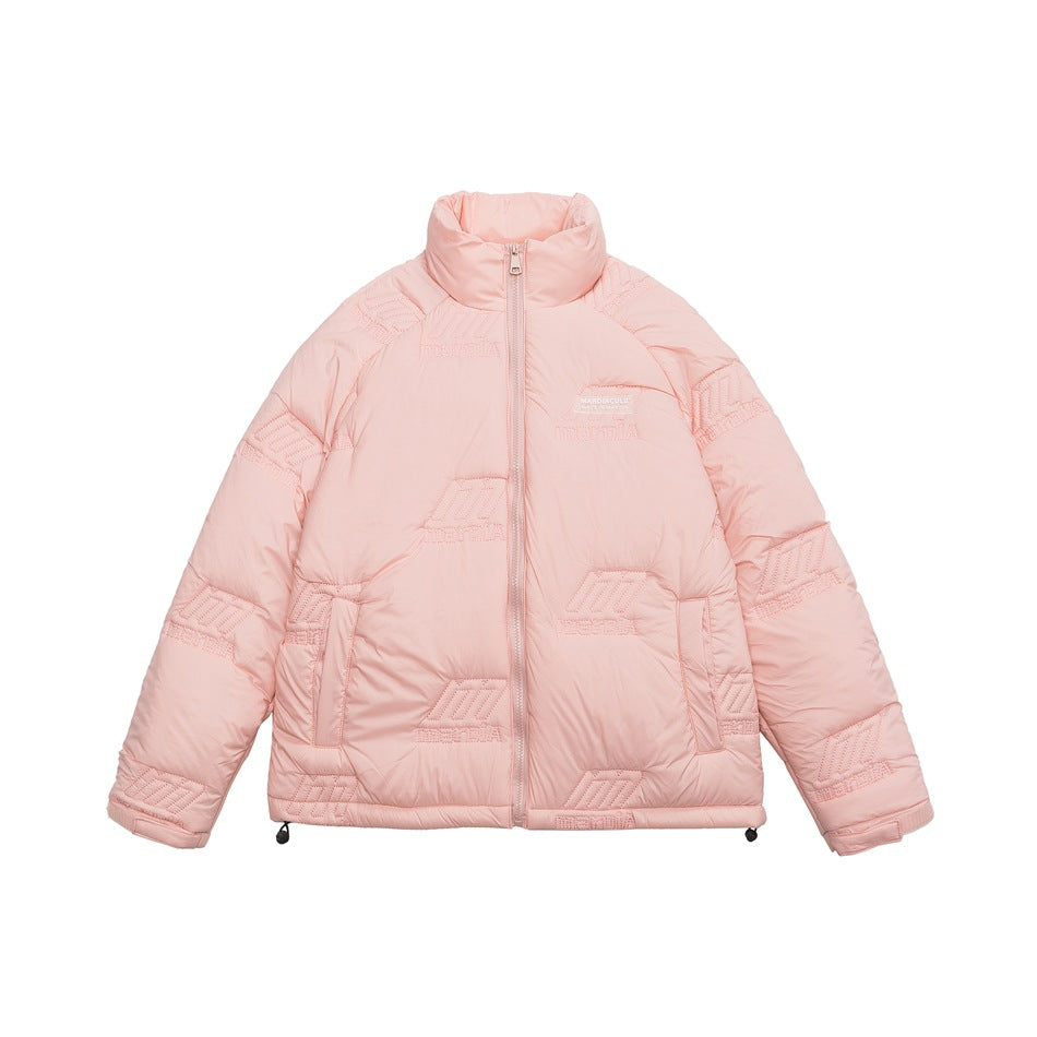 Unisex Coat Thickened Winter Stand-up Collar Cotton-Padded Coat Couple