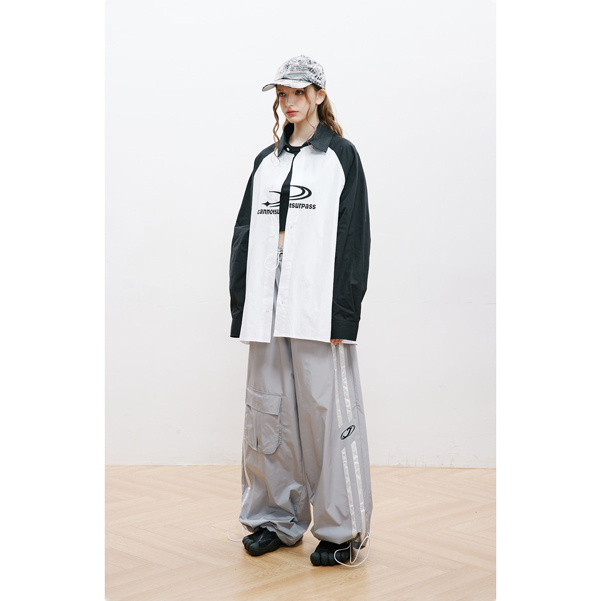 Unisex Shirt Loose Long Sleeve Shirt