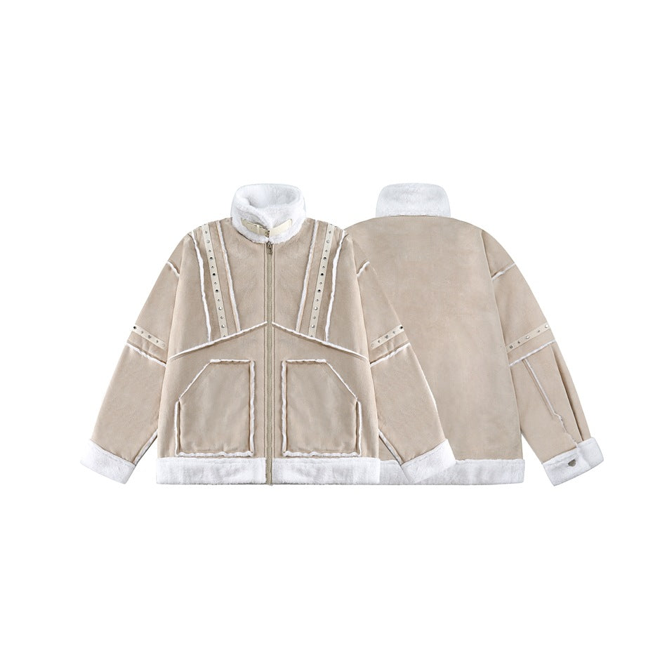 Unisex Coat Lamb Suede