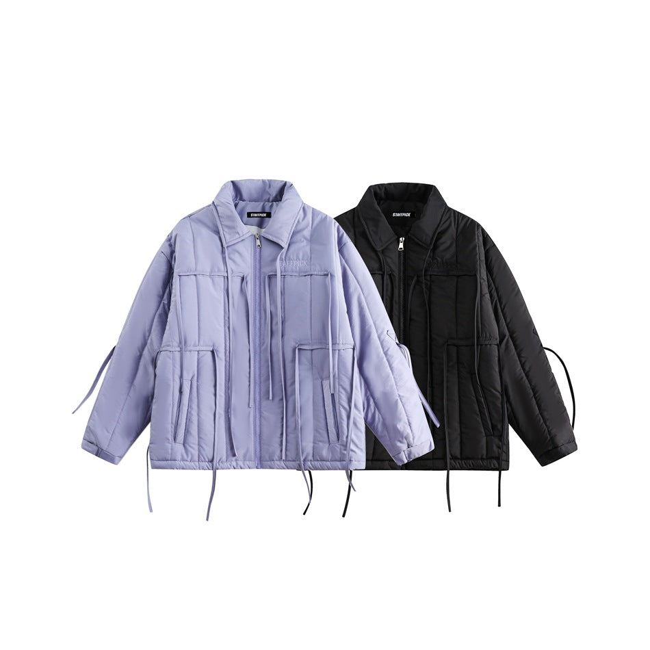 Unisex Coat Cotton-Padded Clothes for Couples Winter