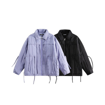 Unisex Coat Cotton-Padded Clothes for Couples Winter