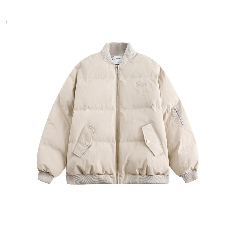Unisex Coat Winter Thickened Couple Loose Baseball Uniform