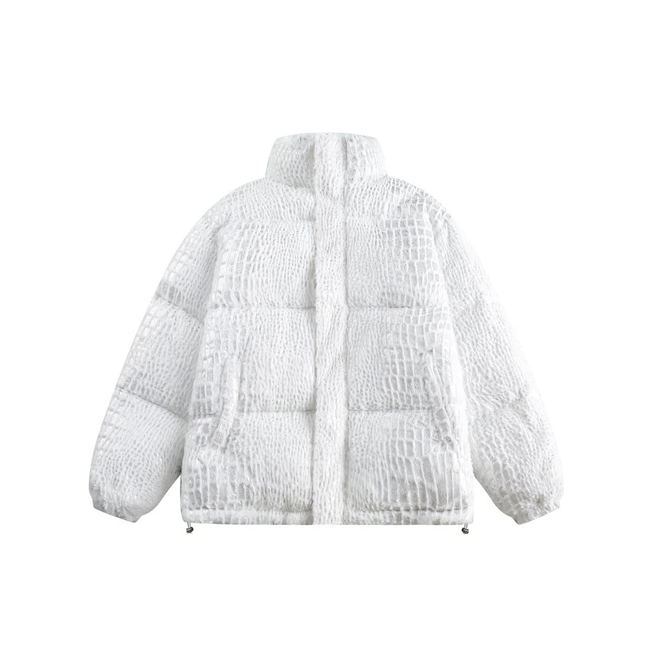 Unisex Coat Vintage Cotton-Padded Jacket Plush Coat Couple
