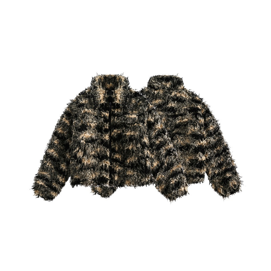 Unisex Coat Socialite Style Plush Coat