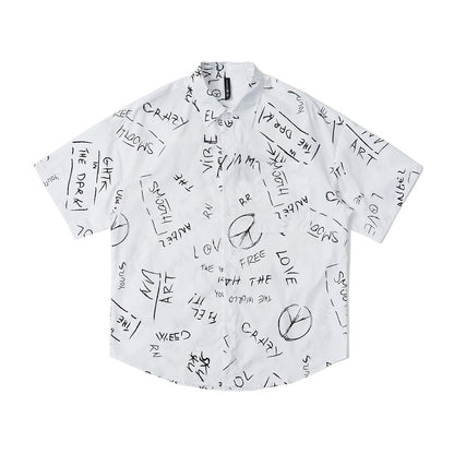 Unisex Shirt Vintage Hawaiian Loose Casual