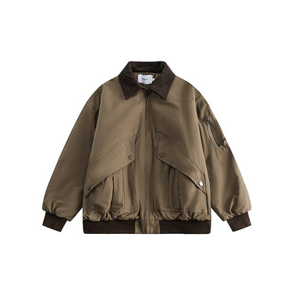 Unisex Coat Loose Lapels Overalls Male