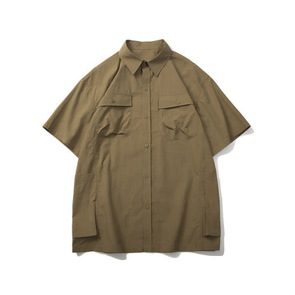 Unisex Shirt Vintage Cotton Loose Casual