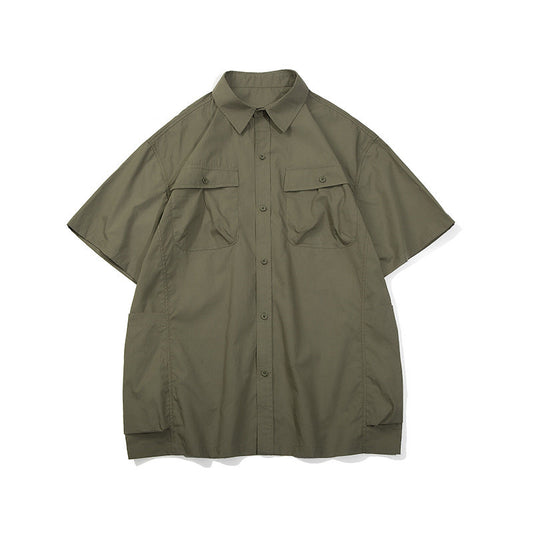 Unisex Shirt Vintage Cotton Loose Casual