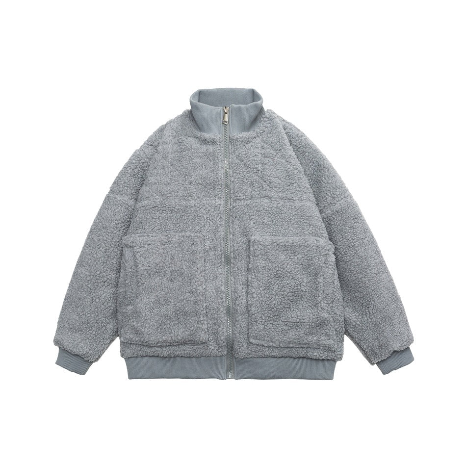 Unisex Coat Loose Lamb Wool Coat