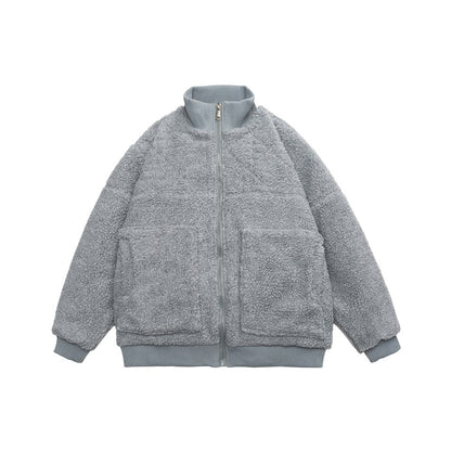 Unisex Coat Loose Lamb Wool Coat
